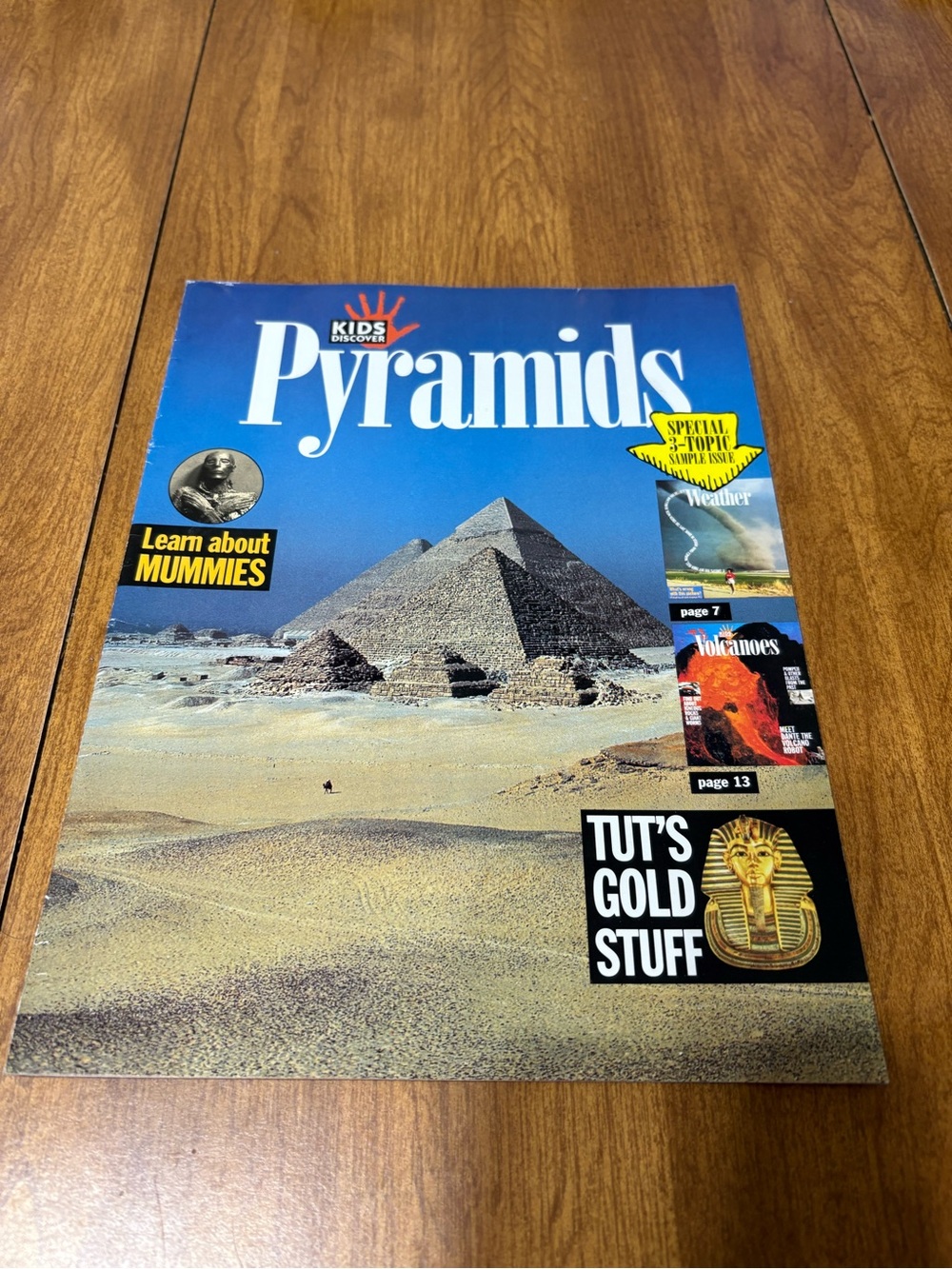 Kids Discover 1997 Pyramids Magazine - Blue Cover